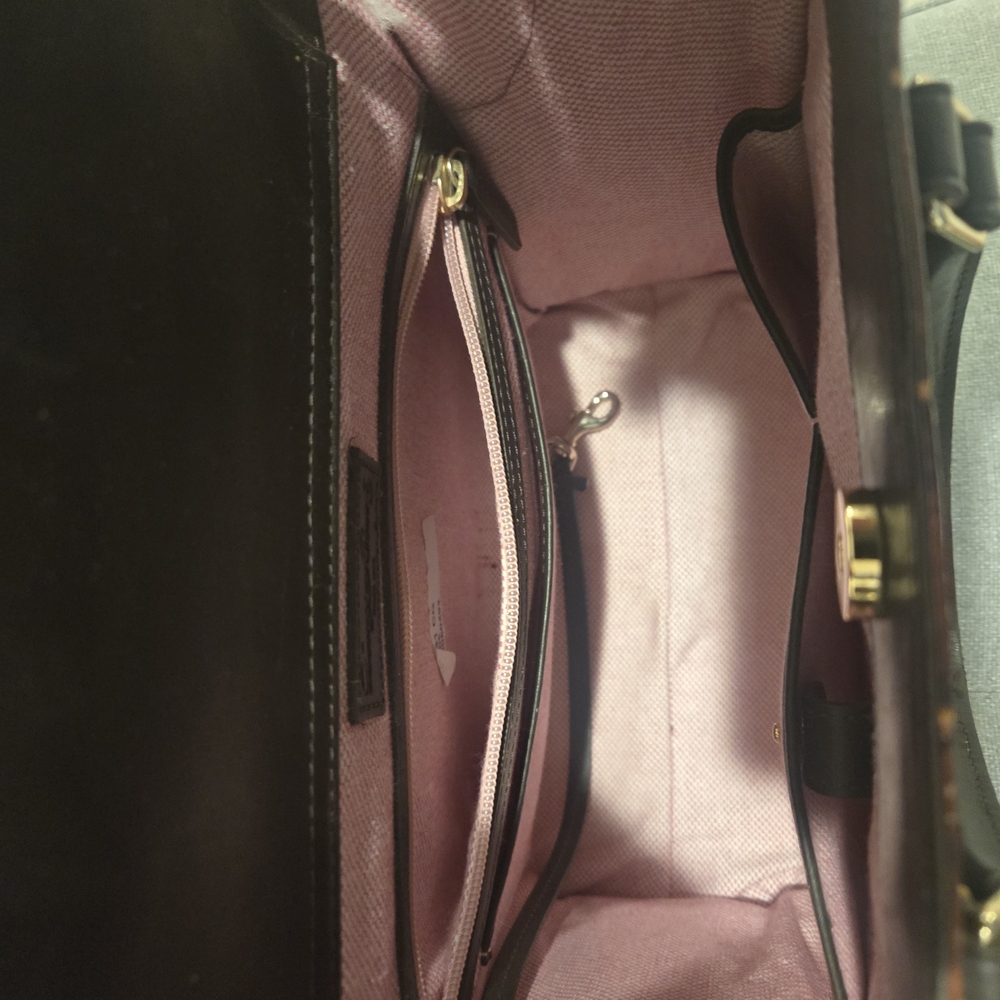 Dooney & Bourke Dark, Bergundy, Brown Crocodile Shoulder Bag - Picture 11 of 14